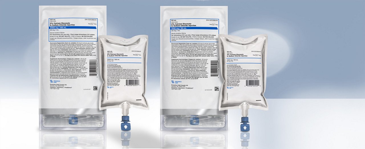 2% Calcium Gluconate in Sodium Chloride Injection