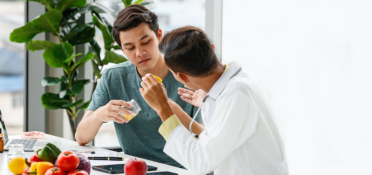 Dietician and patient consulting