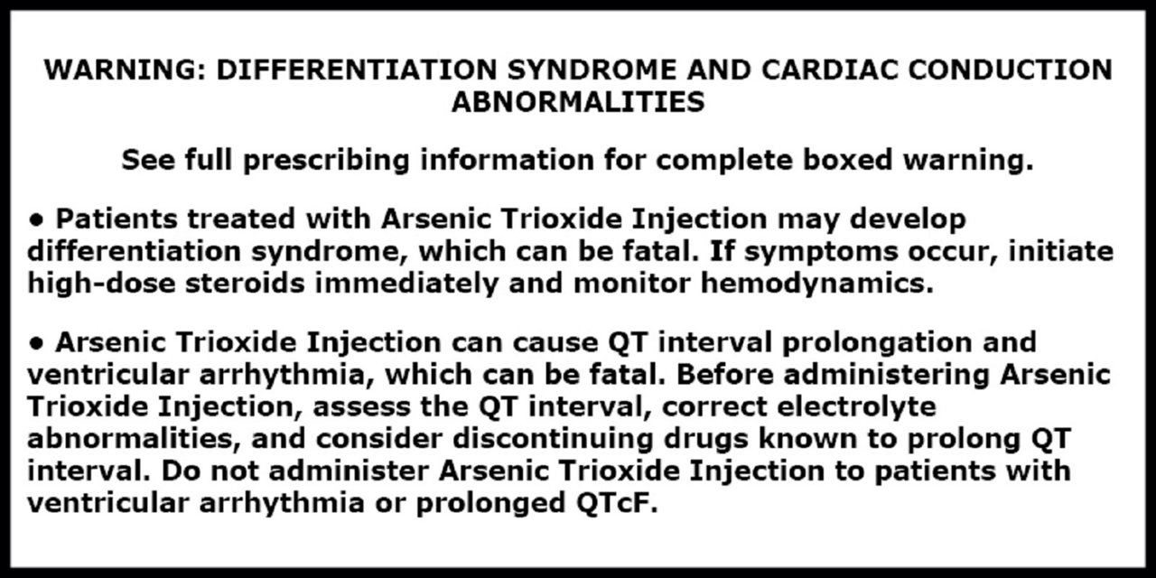 Arsenic Trioxide Box Warning