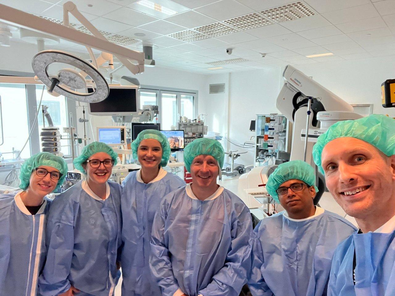 Group photo of the fellowship team in Sweden.