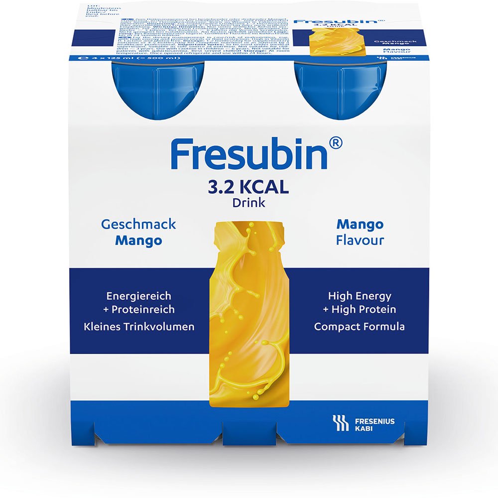 Fresubin 3.2 KCAL Drink Mango, Mischkarton 24x 125ml EasyBottle