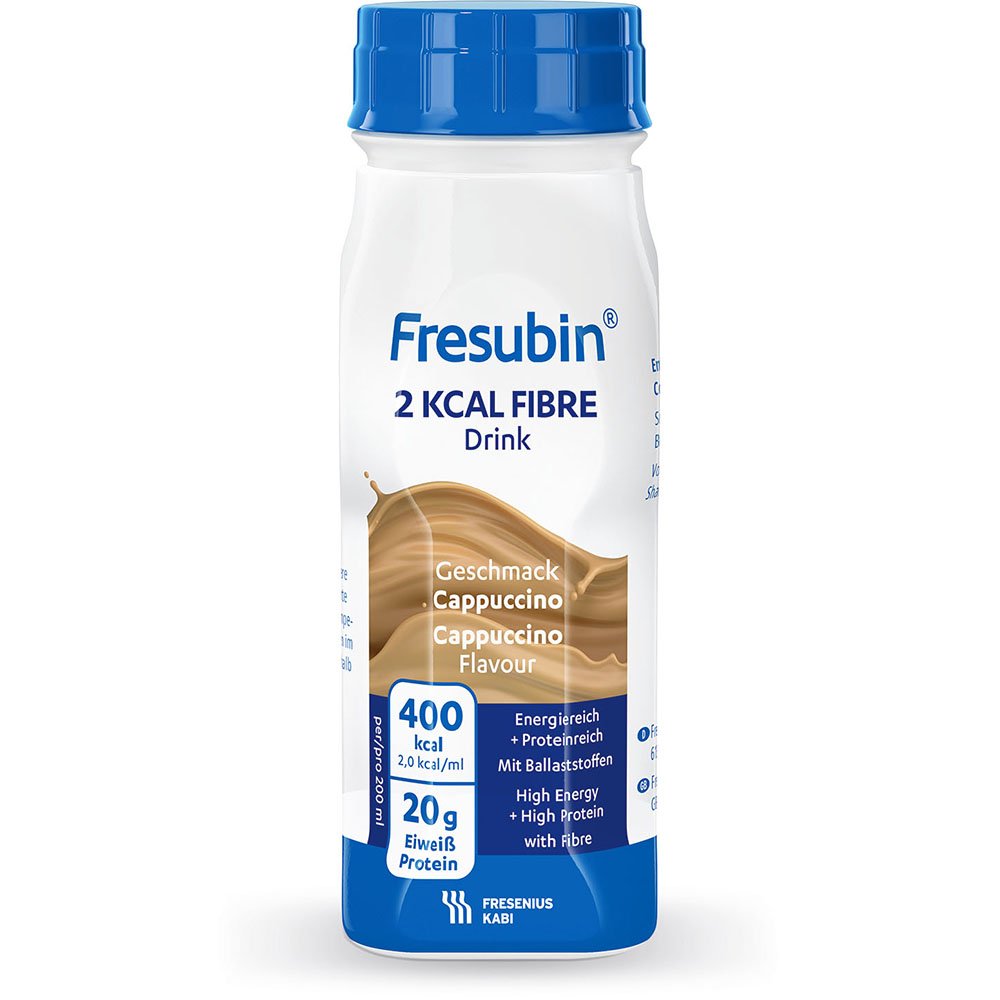 Fresubin 2 KCAL FIBRE Drink Cappuccino, 24x 200ml EasyBottle
