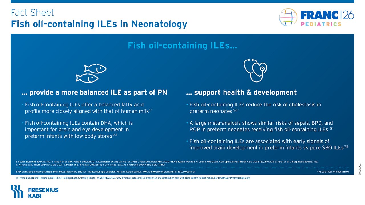 FRANC2026 | Fact Sheet on FO-containing ILEs in Neonatology - Preview Image