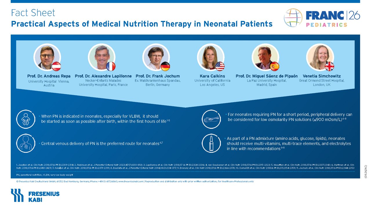 FRANC2026 | Fact Sheet on Practical Aspects of Medical Nutrition Therapy in Neonatology - Preview Image
