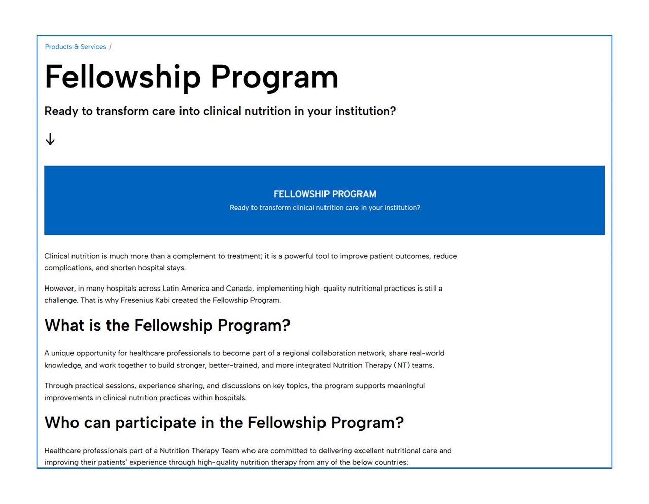 United For Clinical Nutrition Fellowship