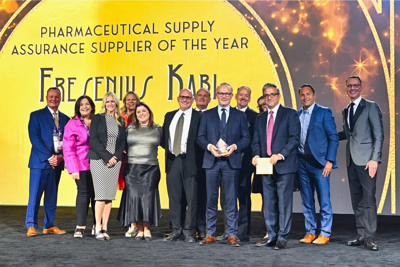 Fresenius Kabi receiving the Pharma Supply Assurance Award