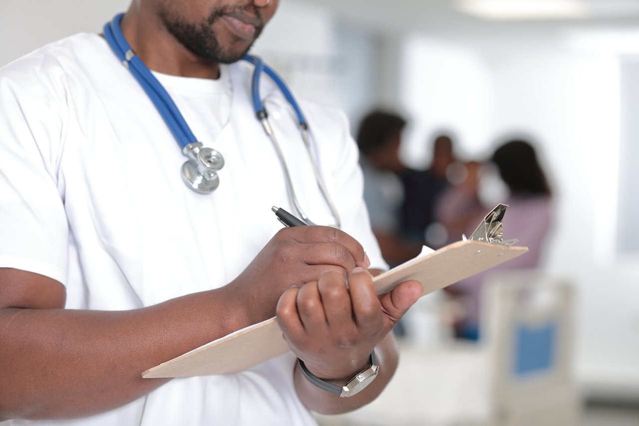 Healthcare Porfessional with Clipboard