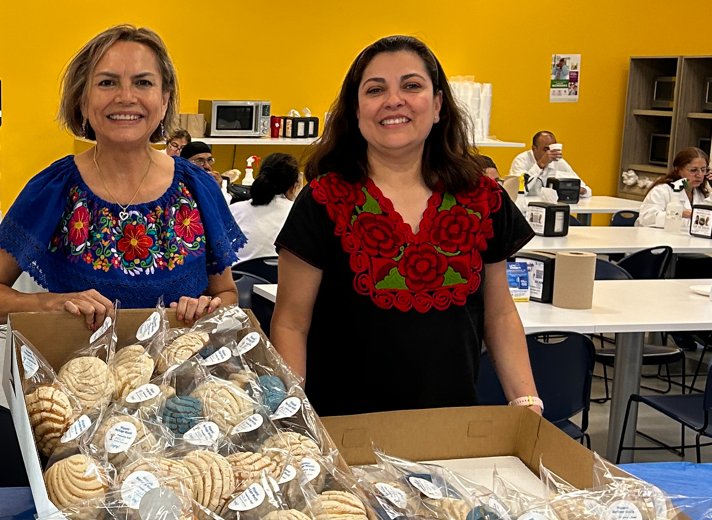 HOLA! members serve a traditional sweet bread known as conchas