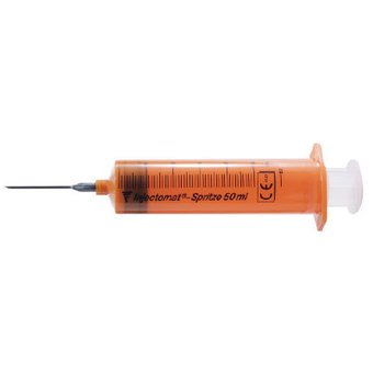  Strzykawka Injectomat 50 ml, pomarańczowa