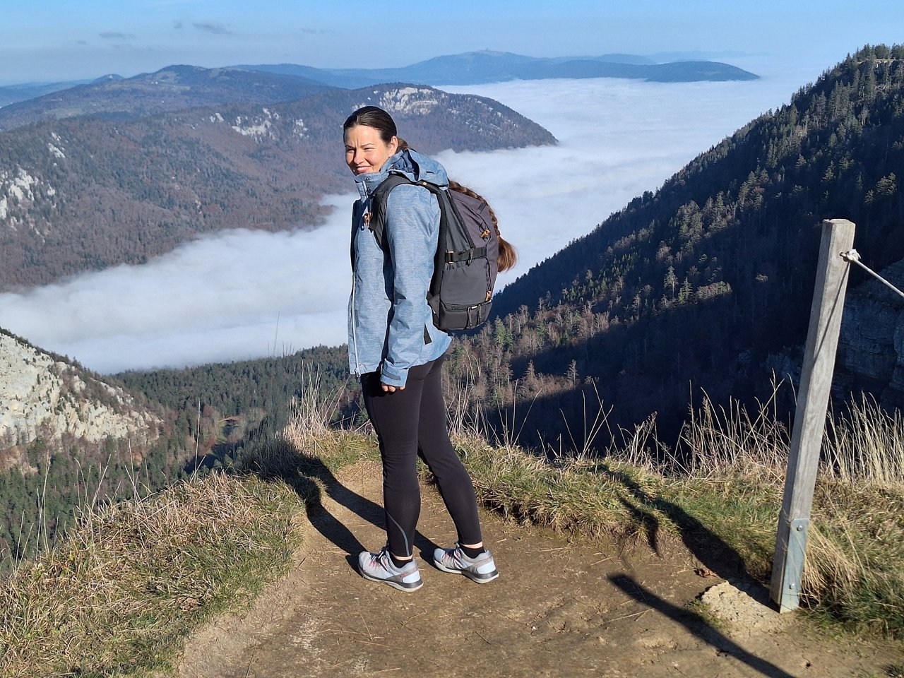 Ivett Jelinek hiking in the mountains