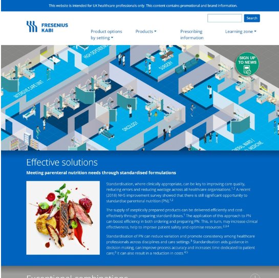 MCB website homepage