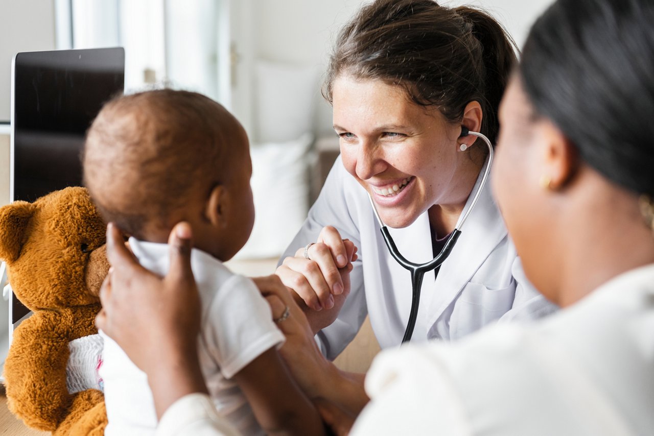 Nurse comforting a patient