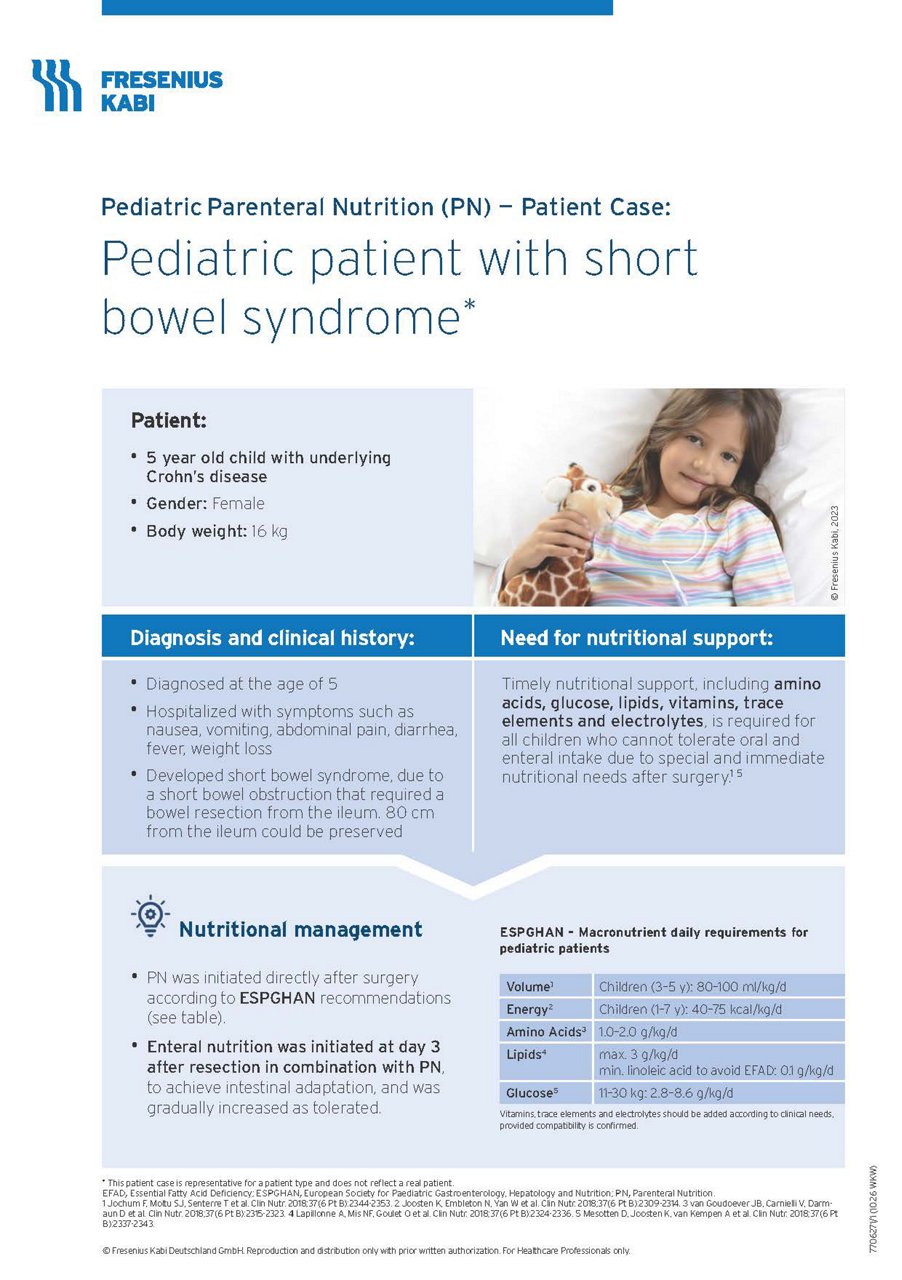 Pedismof Patientcase 2: PN in Short Bowel Syndrome - Preview