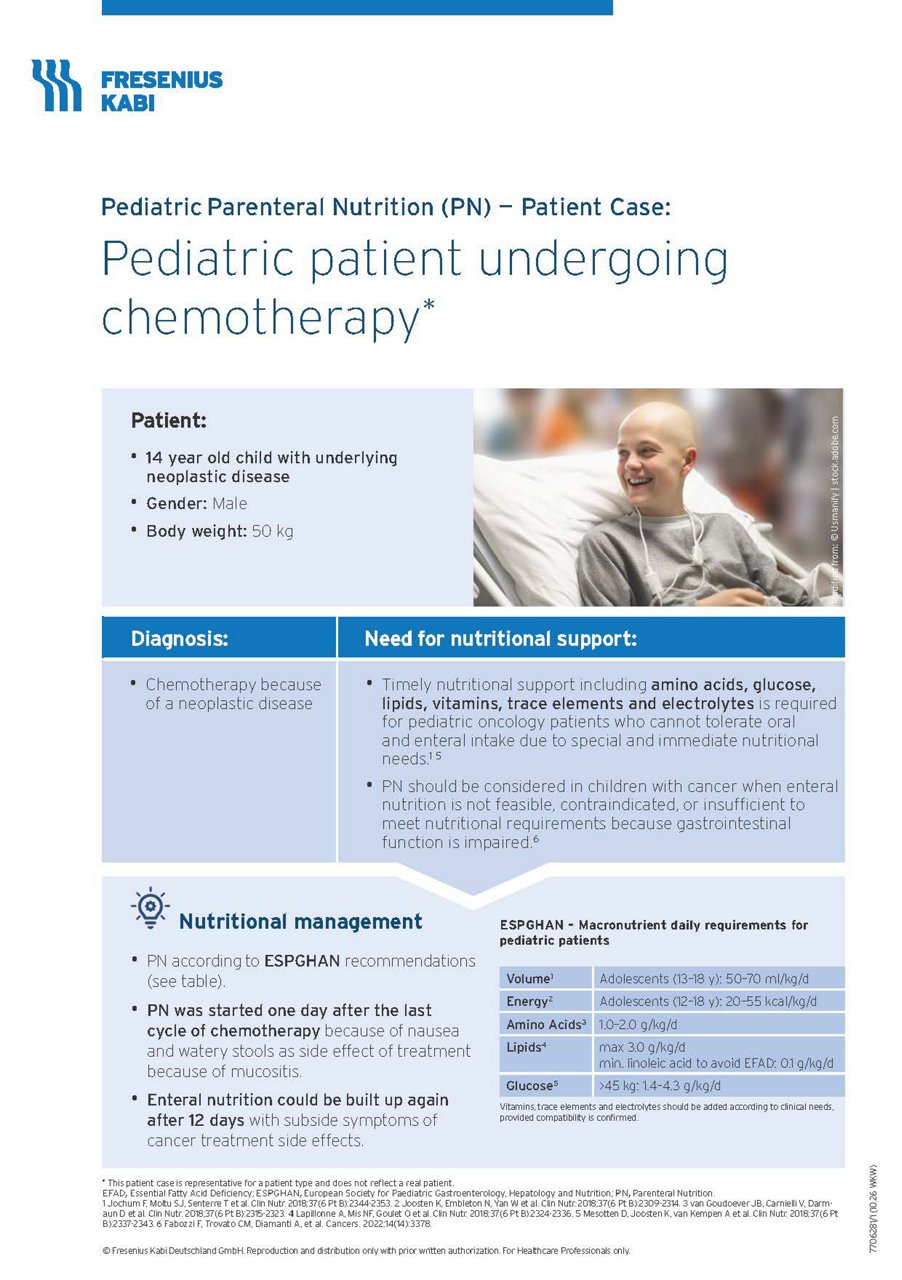 Pedismof Patientcase 3: PN in Chemotherapy - Preview