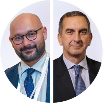 Portrait of Dr. Rosario Caruso and Prof. Luigi Bonavina 