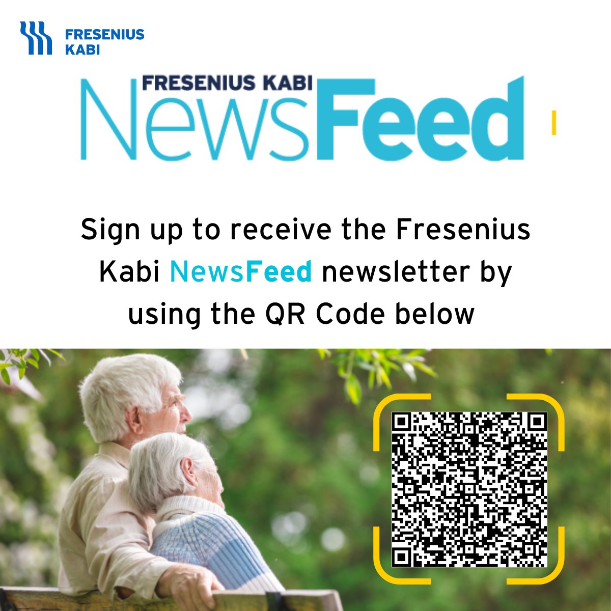 Registration for with QR Code to sign up for the NewsFeed Newsletter