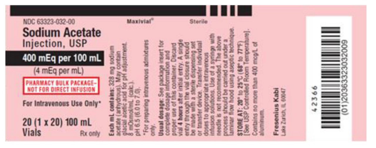 Sodium Acetate Label