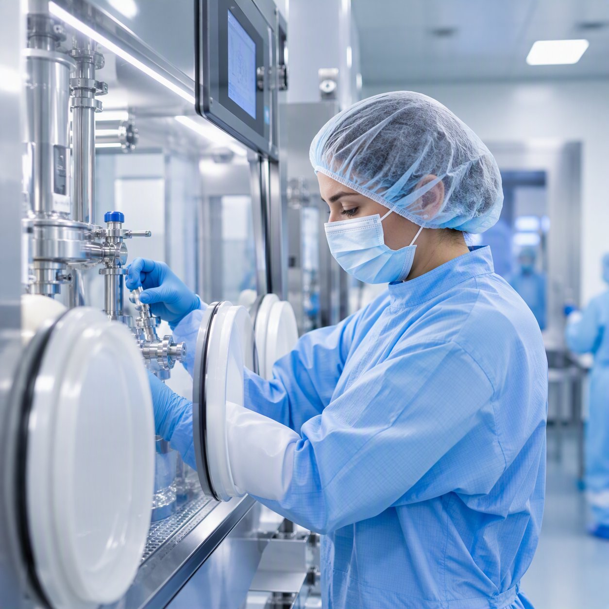 Image of someone compounding