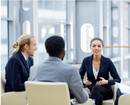 discussion entre collègues