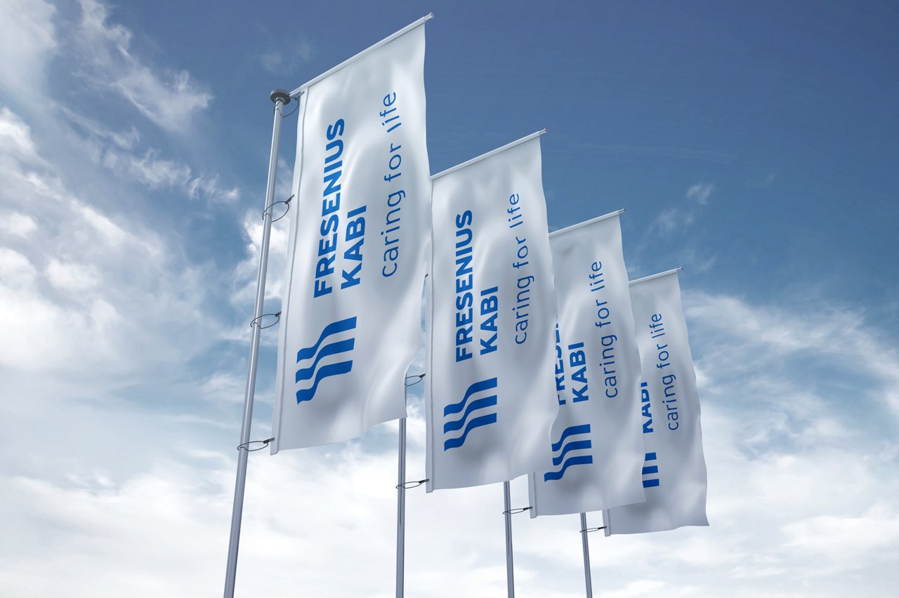Four Fresenius Kabi Flags