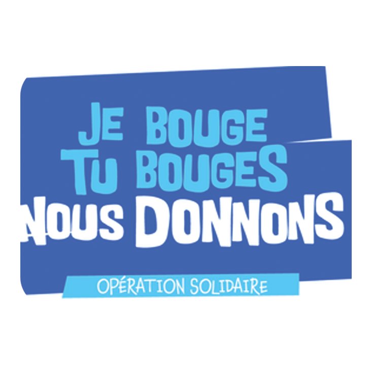 Logo je bouge tu bouges nous donnons