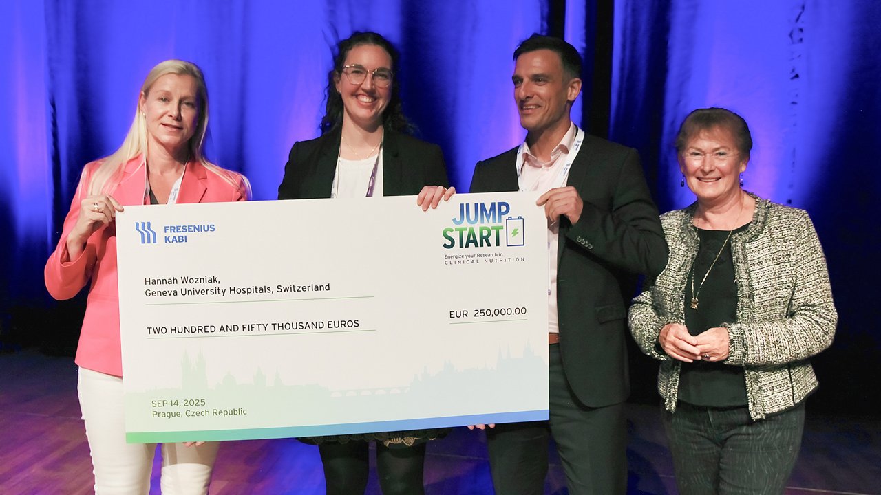 Dr. Hannah Wozniak has been announced as the Wave 4 JUMPstart Clinical Nutrition research award winner, during a satellite symposium at ESPEN 2025 in Prague, Czech Republic.
