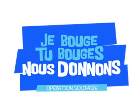 Logo je bouge tu bouges nous donnons