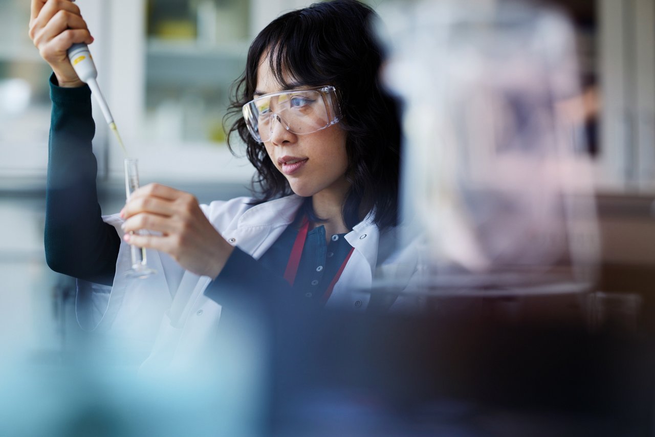 woman working in science