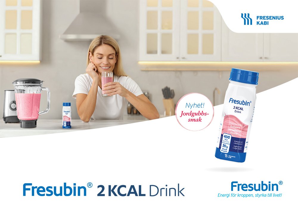 Nu lanserar vi Fresubin 2 KCAL Drink Jordgubb